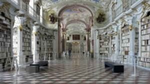 Admont Abbey Library ornate Baroque interior – Austria historic library