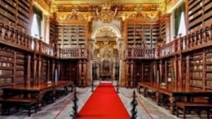 Biblioteca Joanina ornate gold interior – historic Coimbra library