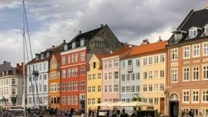 Nyhavn Harbor in Copenhagen, Denmark
