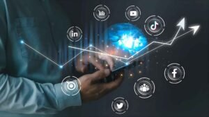 Social media creator growing audience engagement across platforms.